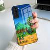 Чехол для телефона с игрой S-Stardew V-Valley Для Samsung S25 S24 FE S23 S22 S21 Plus S20 Ultra Note20Ultra Черная стеклянная крышка