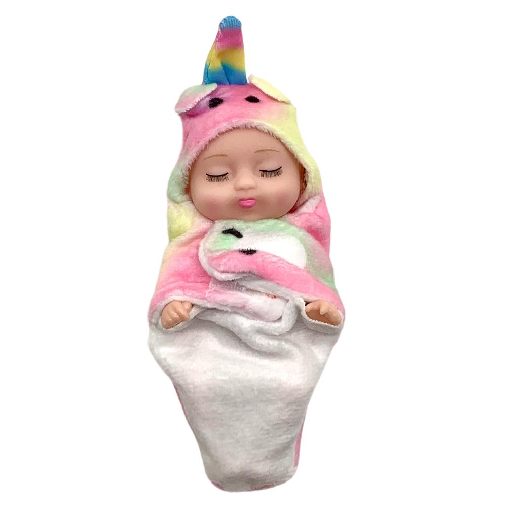 Toy 4 Inch Mini Sleep Rebirth Doll Palm Small Doll Gift Box Set Doll Bjd Doll