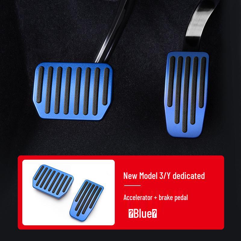 Нескользящая педаль тормоза и газа из алюминиевого сплава для Tesla Model 3/Y
