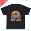 Vintage Ropa Hombre Duck Vader Funny T-Shirt Duck Darth Vader Parody High Quality Cotton Summer Hip-hop Men Streetwear Cotton