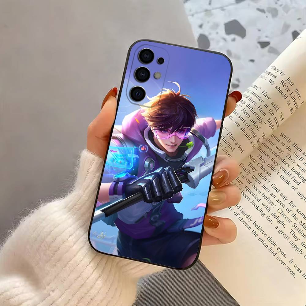 Чехол для телефона H-Honor of K-Kings Li Bai-es Для Samsung S25,S24,S21,S22,S23,S30,Ultra,S20,Plus,Fe,Lite,Note,10, Черный Чехол