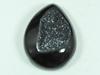 31X42X07 MM Dyed Black Onyx Druzy Agate Pear Cabochon Loose Gemstone 97Cts. SK-4664