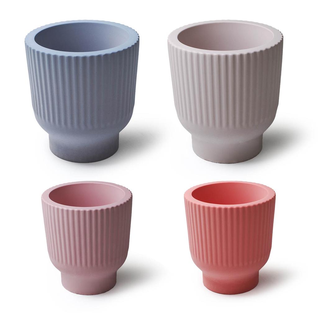 Силиконовая форма в форме чайной чашки, силиконовая форма для банок, антипригарная, легко извлекается из формы для изготовления штукатурки для банок, горшков, литья смолы своими руками