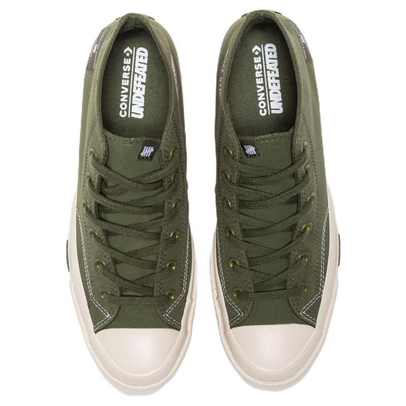 UNDEFEATED x Converse Chuck 70 Mid Модные Удобные Высокие Эспадрильи Унисекс Зеленый и Белый