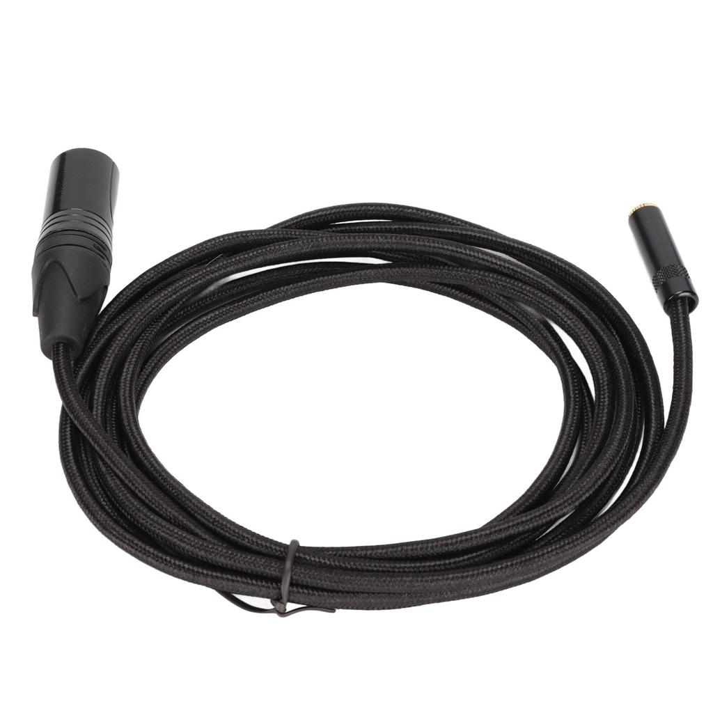 3.5mm Female to 3 Pin XLR Male Cable Aluminum Alloy Shell XLR Connector Cable for Mixer Amplifier Microphone