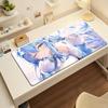 Gaming Mouse PadLarge Desk Mat Antislip Stitched EdgesGalaxy Blue Hair Elf Anime Girl Print Keyboard Pad for Office Gaming