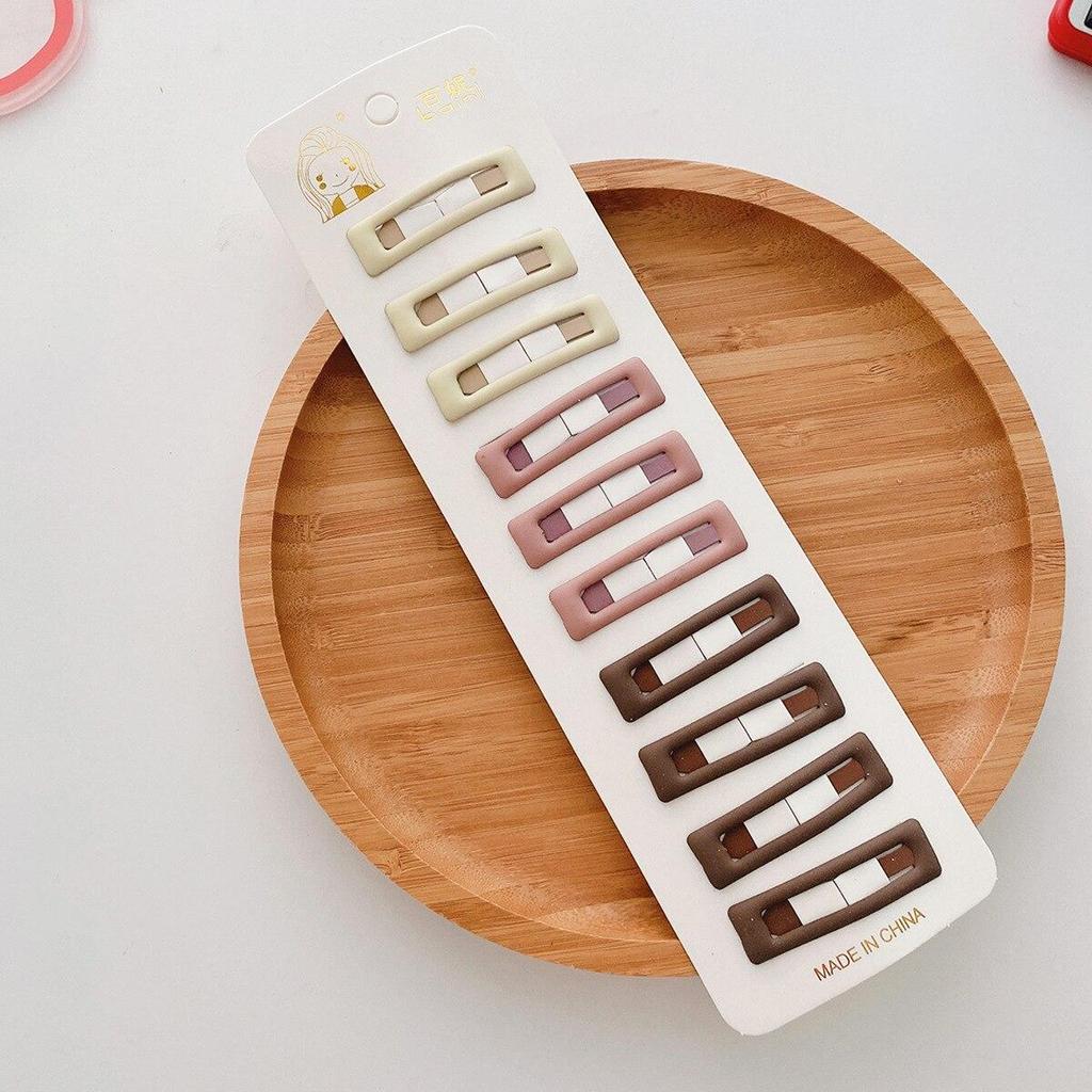 10 шт. новые корейские заколки для волос для девочек, цвет чая с молоком, заколки принцессы с челкой, боковой зажим, аксессуары для волос для маленьких девочек