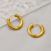 Новые модные золотые серьги-кольца темперамент ретро благоприятные серьги в виде облаков золотые титановые стальные пряжки для ушей для женщин