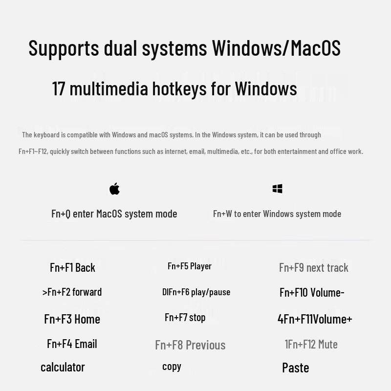 Rapoo E9500G Multi-Mode Wireless Keyboard