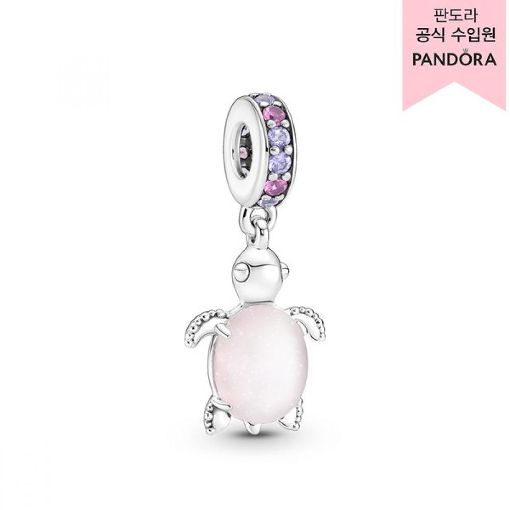 Pandora Murano Glass Pink Sea Turtle Dangle Charm 798939c02