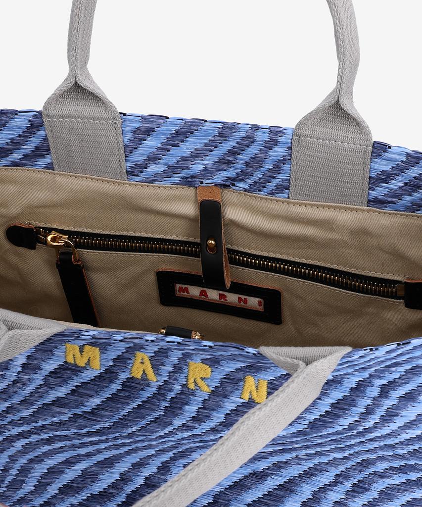 Marni Basket Small Shopper Bag - Vivid Blue / Shmp0077U7P984100B48