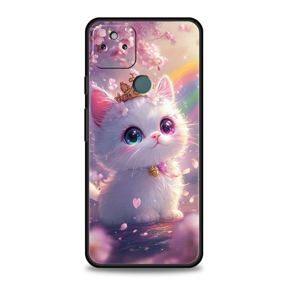 Чехол для телефона с ярким дизайном кошки для Google Pixel 10 9 8 7 6 9A 8A 7A 6A Pro Ударопрочный Мягкий ТПУ 9 Pro XL Корпус Capas Fundas