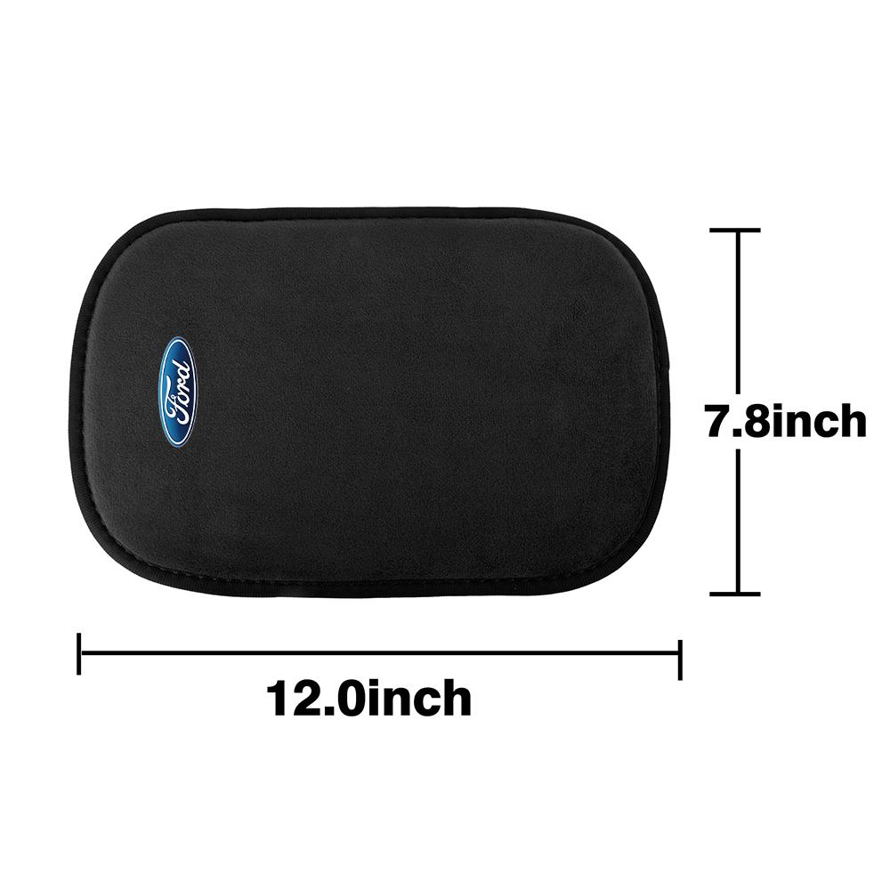 1Pcs Car Center Console Box Armrest Pad For Ford ST Racing Focus 2 3 Taurus Escape C-Max Kuga Explorer Mustang Shelby accessorie