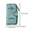 Unique California-style men's large-capacity wallet with business card slot and cash pocket, suitable for formal occasions and office use, a gift for