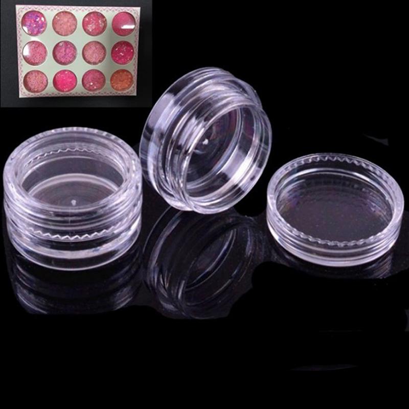 10X Clear Makeup Cosmetic Empty Jar Eyeshadow Face Cream Container Bottle