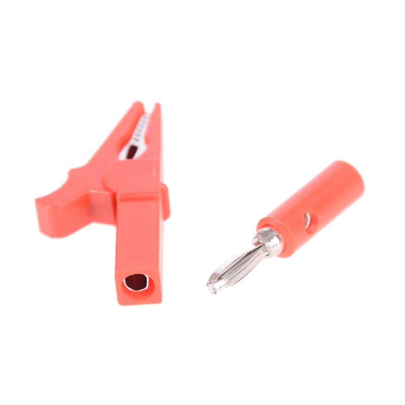 55-миллиметровый зажим типа «крокодил» + штекер типа «банан», тестовый щуп с кабельными зажимами типа «банан» 4 мм