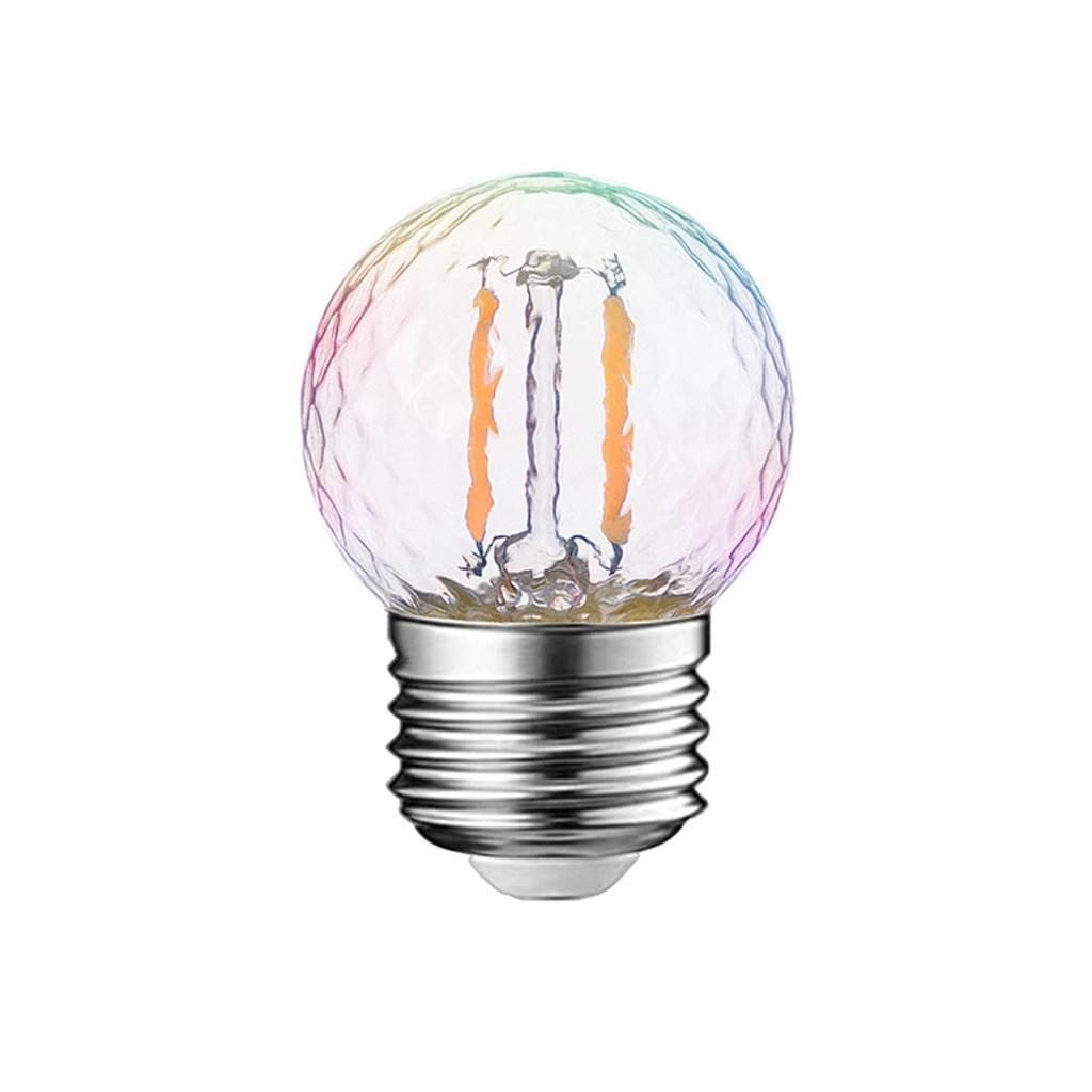 E27 220v 1w G40 Светодиодные лампы-нити Декоративная лампа для гирлянд Замена Эдисона Диммируемая 2200k Глобус Мини