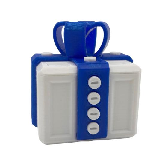 3D Printed Annoying Gift Box with Screws Colorful Square Puzzle Present Box Prank Case Home Office Bookshelf Desktop Decoration Ornament