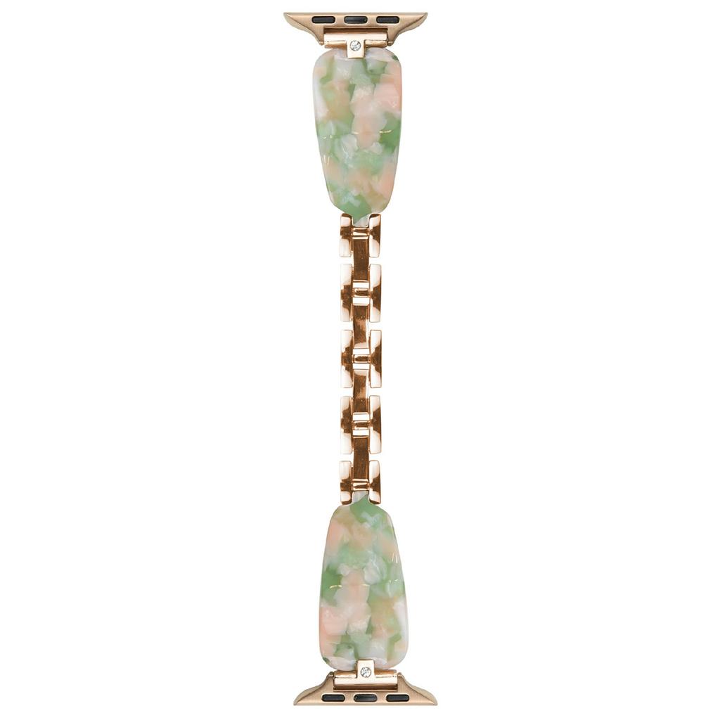 Ремешок для Apple Watch Series 10 Ultra 9 8 7 SE 6 5 4 3 2 1 46 мм 49 мм 45 мм 44 мм 42 мм, украшенный стразами, из смолы и металла.