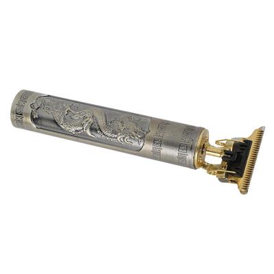 Электрическая машинка для стрижки волос с регулируемой длиной стрижки, с рисунком дракона, R-типа, беспроводной триммер для волос с 4 насадками