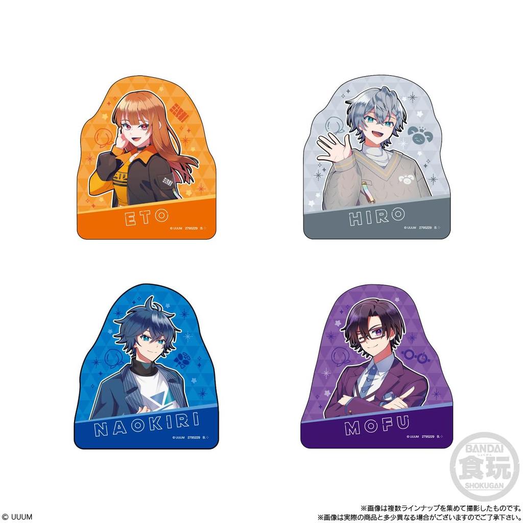 BANDAI Colorful Peach Character Magnets (14 pieces) Candy Toys/Gum