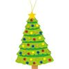 Foam Christmas Tree Craft Kit - Multi-Colored - 16.5cm - 51 Pieces - Christmas Decoration - Kids