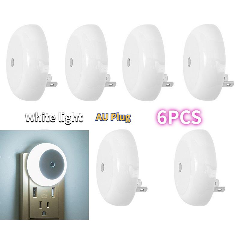Intelligent Light Control Induction Light, Small Night Light, White Light, Blue Light, Red Light, Warm Light, Amber Light, Smart Home