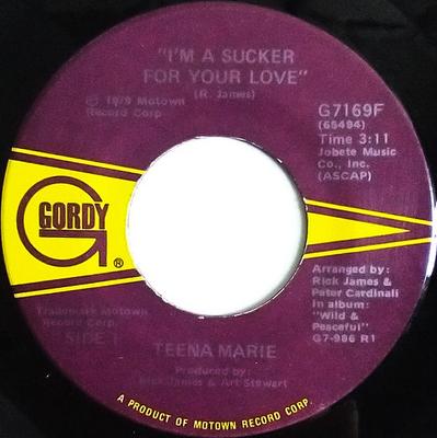 7-дюймовая пластинка ТИНА МАРИ - Я падкий на твою любовь G7169F Gordy 1979 США Соул/Фанк Б/У