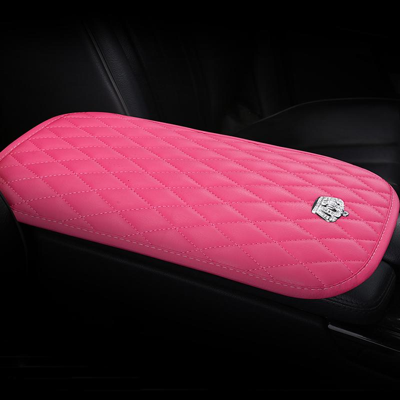 Новый инкрустированный бриллиантами подлокотник для автомобиля «Корона-лебедь» Универсальный для четырех сезонов Автомобильный креативный интерьерный подлокотник