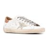 Golden Goose Super-Star White Vacchetta Tan Grey Suede Patch Men's GMF00102.F002182.10803