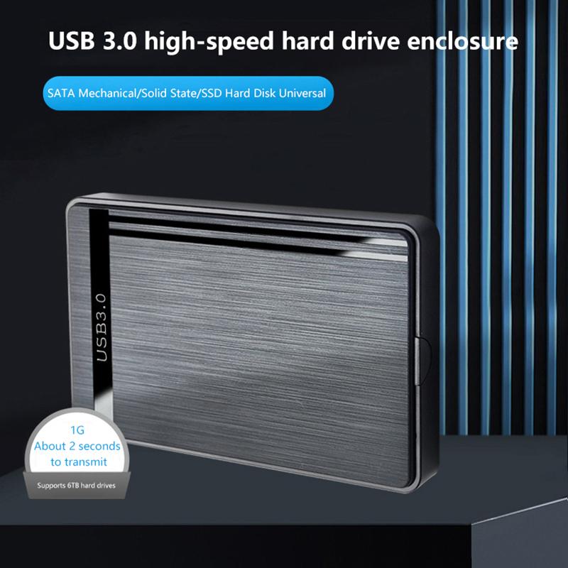 2,5-дюймовый SSD HDD SATA Без драйверов Микро Тип-C USB 3.0 Внешний мобильный жесткий диск Корпус Устройство хранения Эффективный Офис Игра