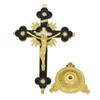 No Fading Zinc Zinc Alloy Cross Ornaments Handmade Plated Gold Statue Church Cross Ornaments  Car Ornaments