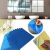 9Pcs Self-Adhesive Waterproof Sticker Mirror Surface Wall Decal Home Bathroom