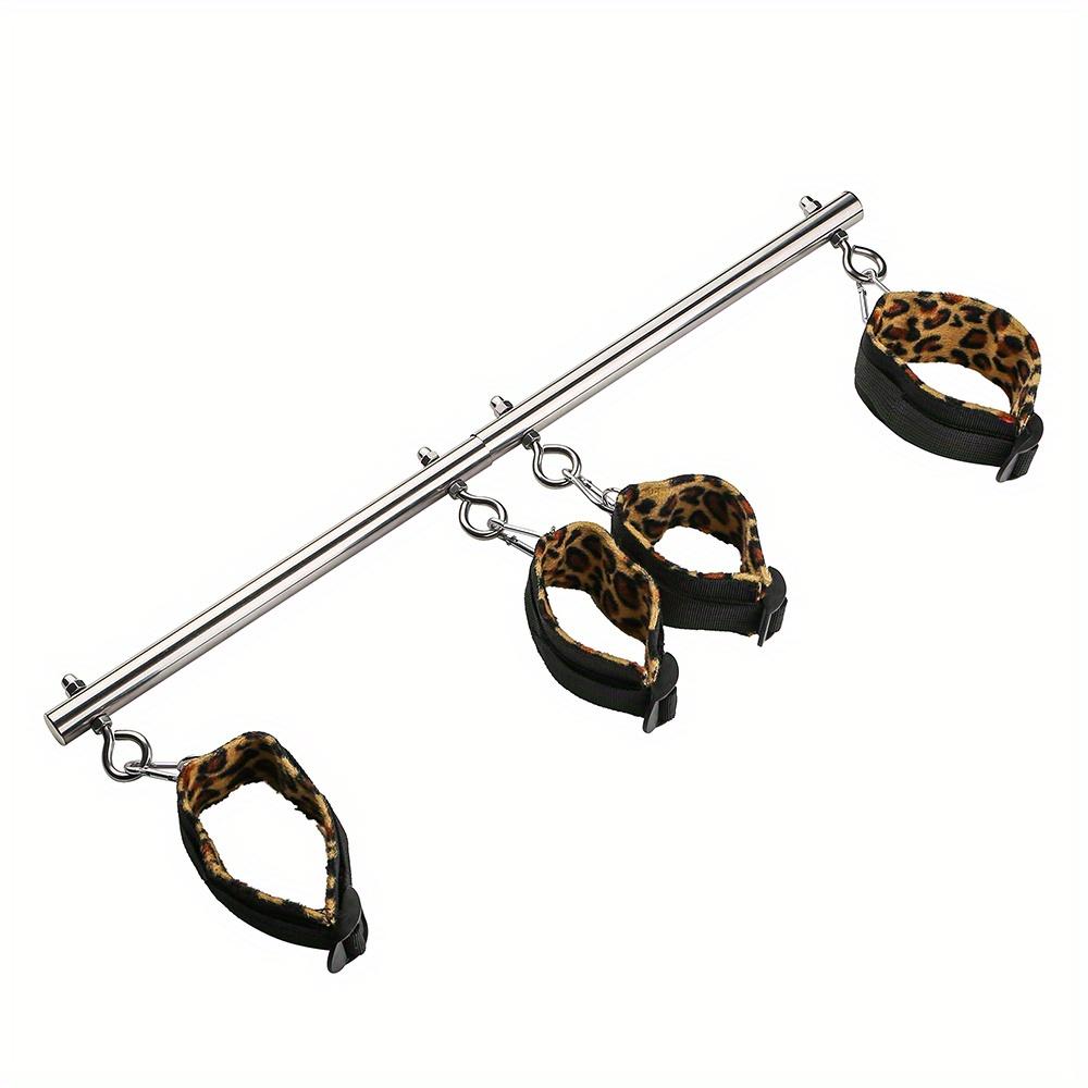 1pc BDSM Bondage Set Stainless Steel Extend Spreader Pole Sex Handcuffs Ankle Cuffs Fetish Restraints Adult Sex Toys For Couple