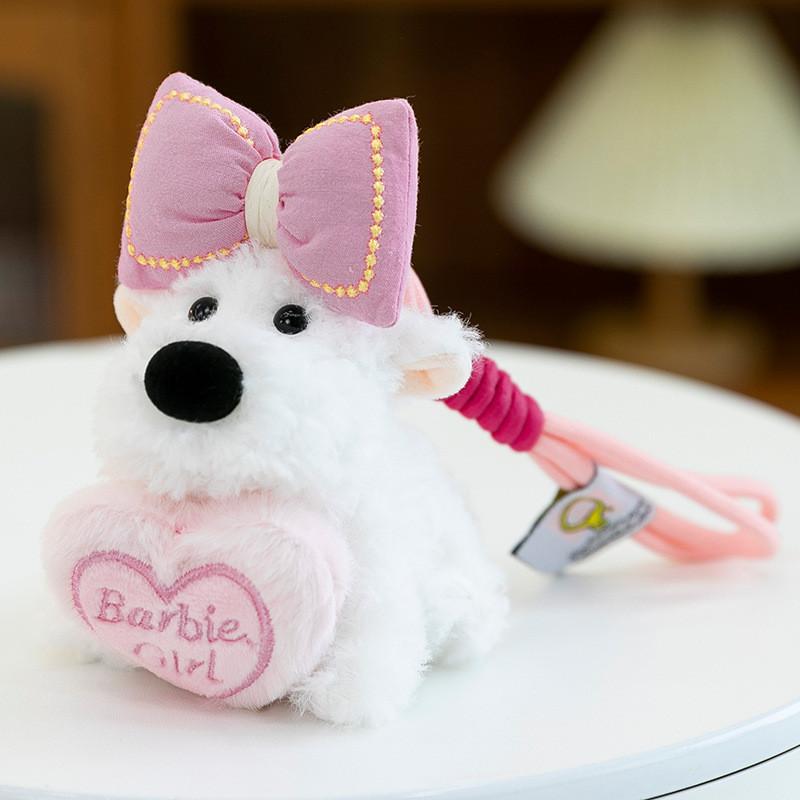 West White Highland Terrier Keychain Toy Cartoon Keyring Gift Animal Decoration