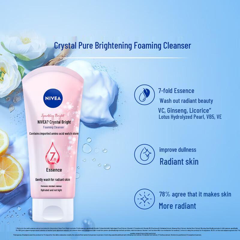 Nivea Очищающая пенка для умывания с аминокислотами, двойная упаковка
