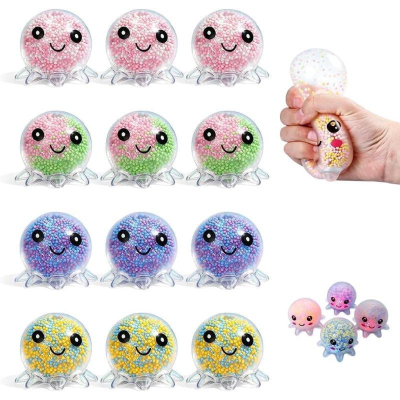 5/10 Pack Fidget Octopus Stress Balls for Adults, Cute Octopus Squishy Fidget Toys for Anxiety Stress Relief,Slow Rise Squishy Toy Gifts