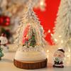 Рождественский вертеп, елка-шар с кружащейся водой, сверкающими огнями, настольная фигурка Санта-Снеговика для домашнего декора