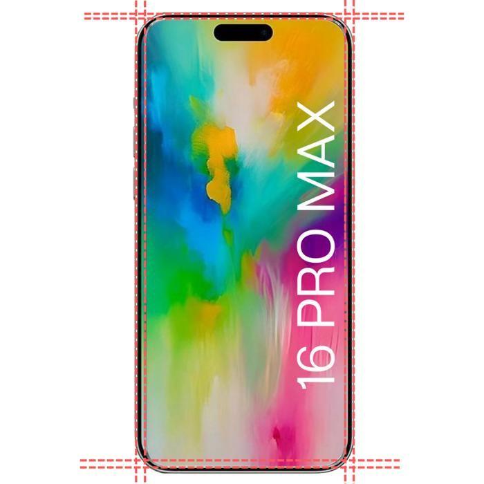 Чехол из ТПУ для iPhone 16 PRO MAX и 2 пленки из закаленного стекла Защитная пленка для экрана Phonillico®