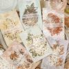 10pcs Vintage Botanical Cut-Out Papers - Lace-Like Base Sheets for Journal & Scrapbooking