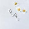 Серебряные серьги с фианитами (2144564)
