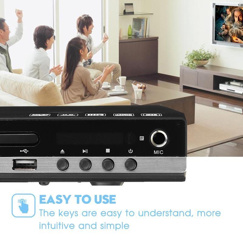 1080P DVD VCD-плеер Малый встроенный бытовой DVD-плеер высокой четкости Портативный видеоплеер для CD-дисков