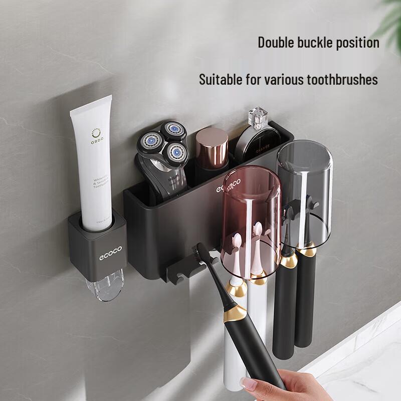 ecoco 3-Cup Wall-Mounted Toothbrush Holder