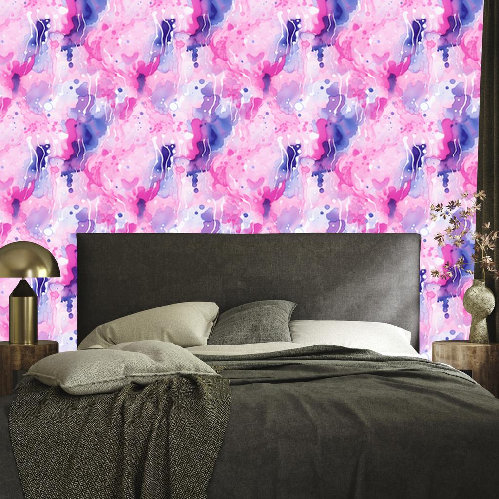 Wallpaper pink and purple ink powder pink, lavender background 50x1000