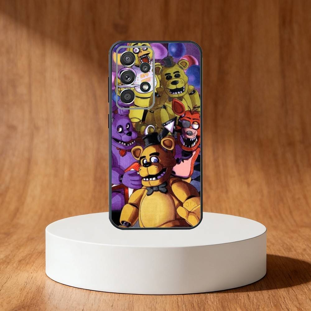 F-Five Nights At Freddy-s Phone Case For Samsung S25,S24,S21,S22,S23,S30,Ultra,S20,Plus,Fe,Note,10,9,5G Black Cover