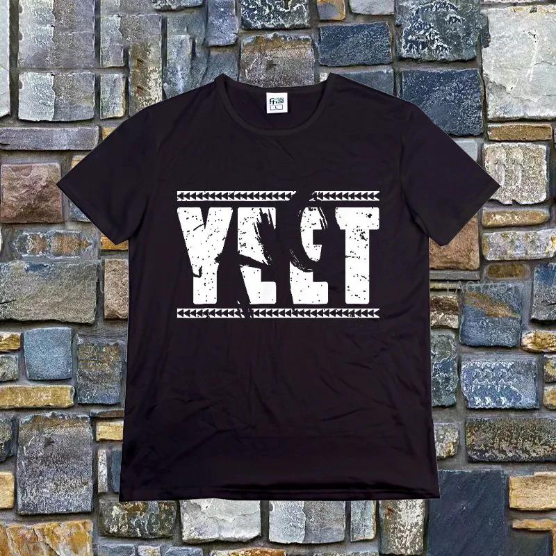 Ретро футболка Jey Uso Yeet Забавные цитаты Wresting Lovers Графическая футболка Мягкая унисекс футболка с круглым вырезом Летняя футболка Модные топы