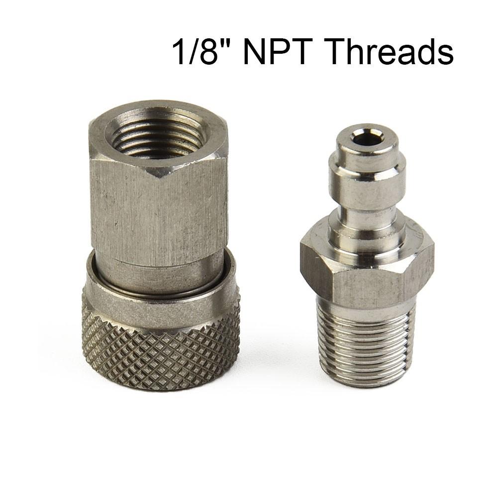 PCP Quick Disconnect Male & Female Set 8mm 1/8 Npt Thread Accessories
