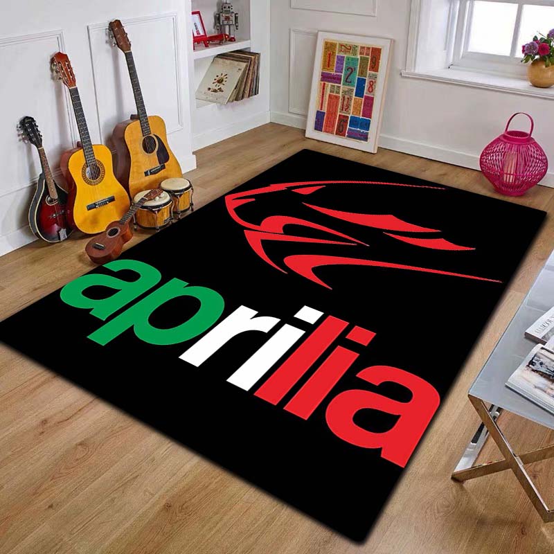2026 A-Aprilia Racing Car Logo Motorcycle Carpet Rug for Bedroom Living Room Home Sofa Decoration,kids Play Decor Floor Mat Gift
