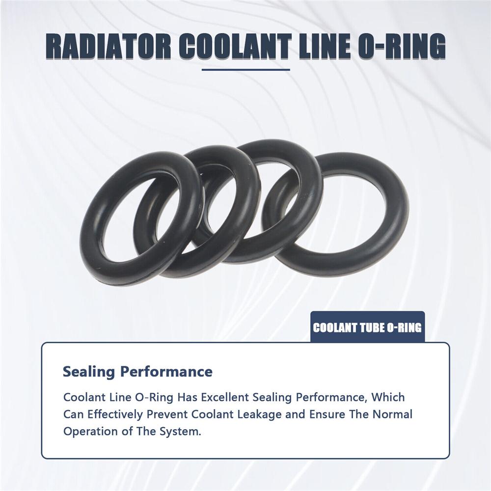 4× Coolant Line O-Ring For 2005-2018 Chrysler 300 Jeep Grand Cherokee 5.7L 6.4L