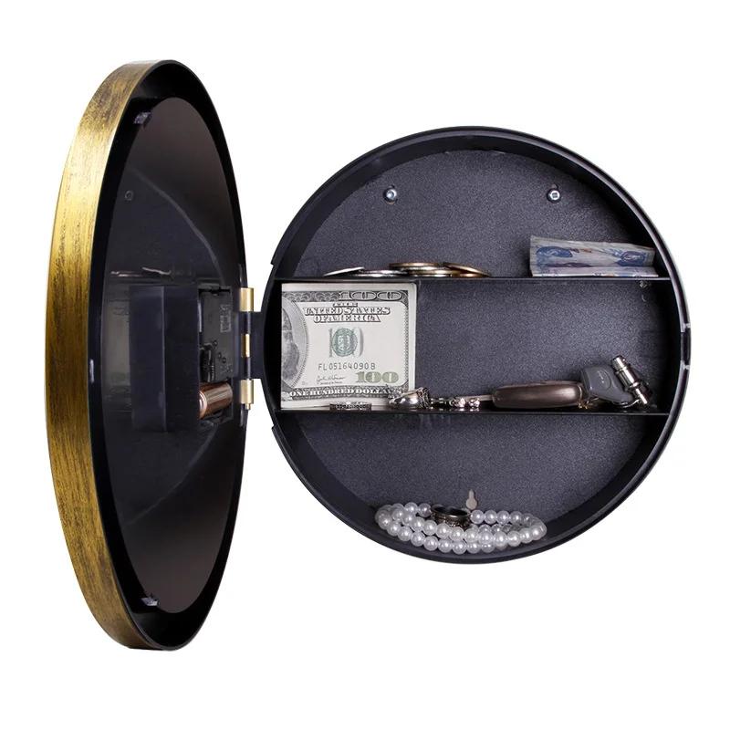 Vintage Wall Clock Home Decoration Safe Box Hidden Secret Storage Box Wall Clock Safe Money Jewelry Valuables Storage Box